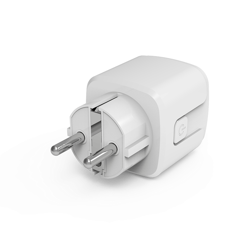 Inteligentne Gniazdko WG Smart Wi-Fi białe tył lewy skos 1