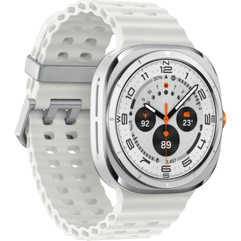Samsung Galaxy Watch Ultra eSIM (2025) bialy front prawy obrót