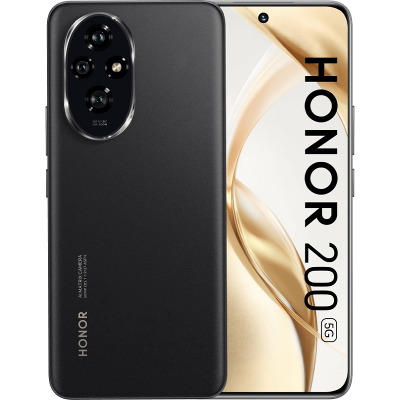 HONOR 200 5G 8/256GB czarny front