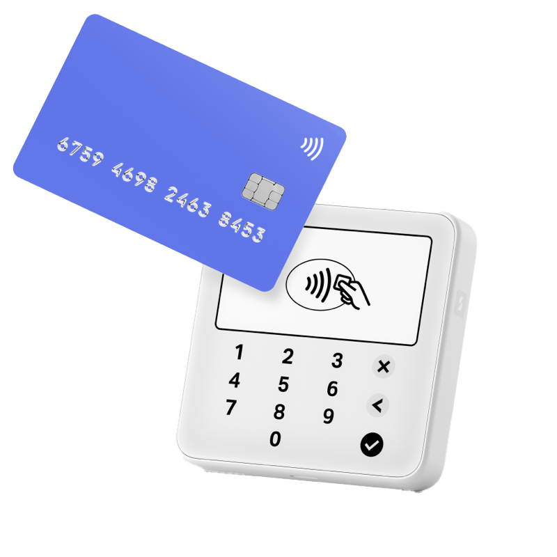 Terminal płatniczy przenośny SumUp Solo Lite biały front