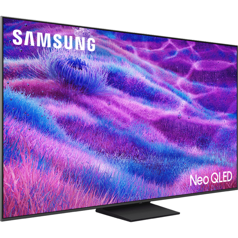 Telewizor Samsung 65″ Neo QLED QE65QN80FAU czarny front lewy obrót