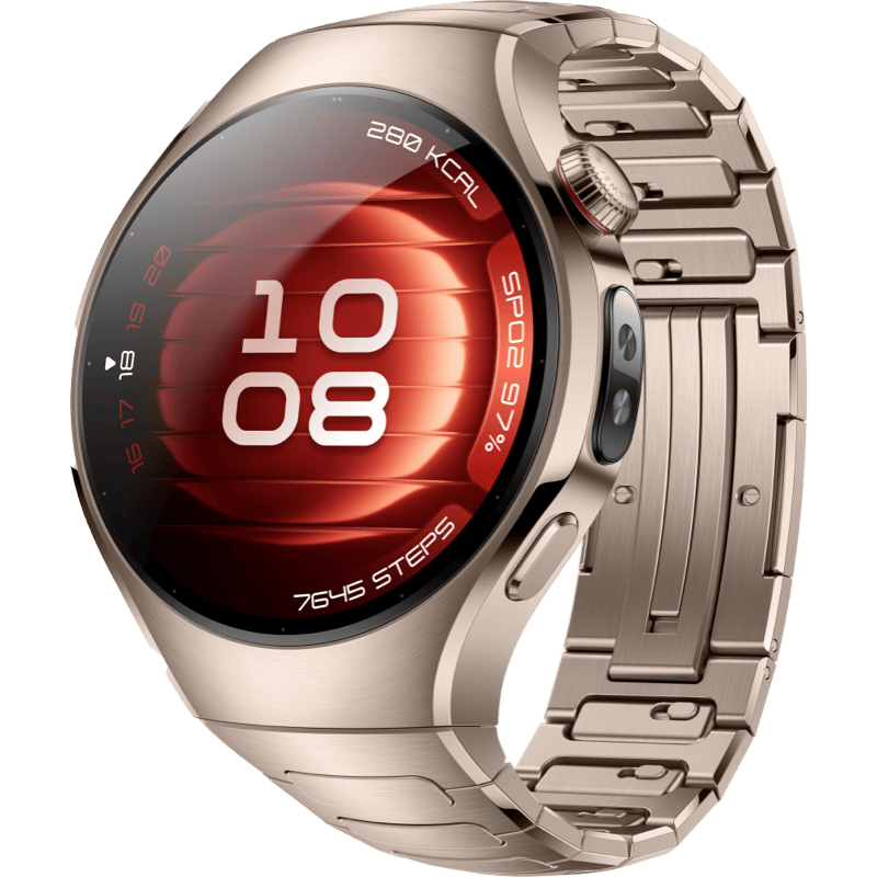 Huawei Watch 5 Elite 42 mm eSIM złoty front lewy obrót
