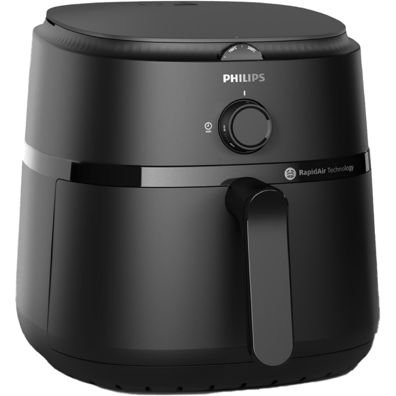 PHILIPS Frytkownica Ovi XL Airfryer seria 1000 czarny front prawy obrót