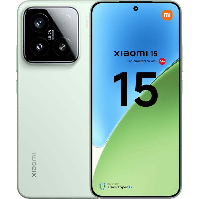 Xiaomi 15 5G 12/256GB zielony front i tył