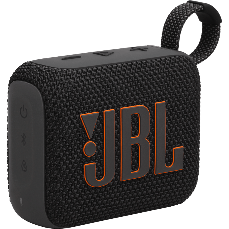 Głośnik BT JBL GO 4 czarny front prawy skos