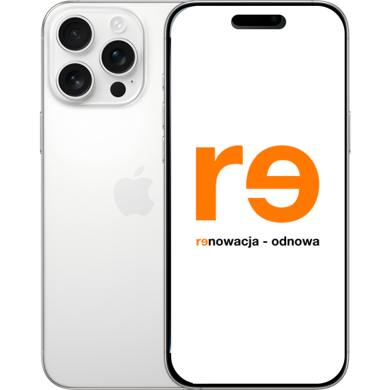 iPhone 16 Pro Max 5G - outlet tytanowy-bialy front