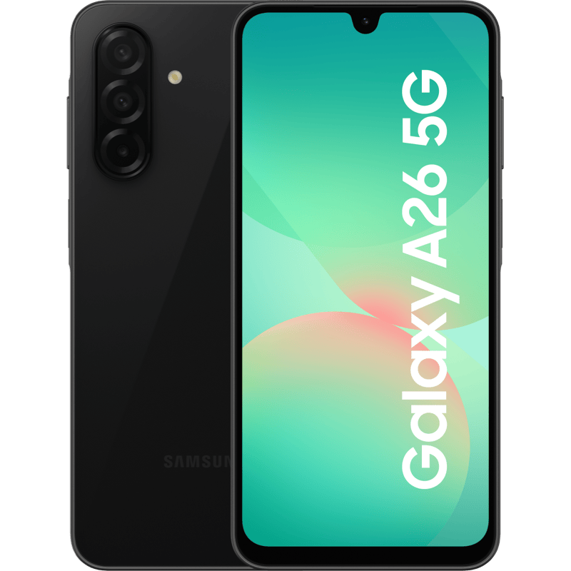 Samsung Galaxy A26 5G 6/128GB czarny front i tył