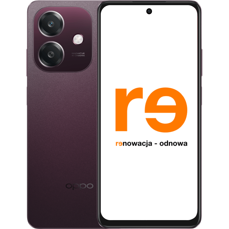 OPPO A60 5G 4/128 GB DS - outlet burgundowy front